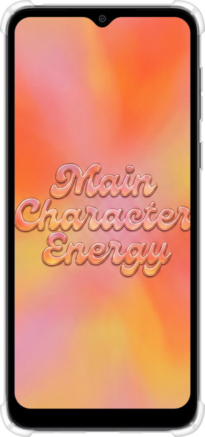 Силикон с усиленными углами чехол Aura Gradient Main Character Energy Aesthetic Y2K для Motorola Moto E13 - 6783sp-3053 изображение 