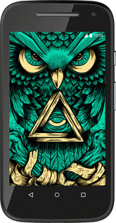 Силиконовый чехол Сова Арт-тату для Motorola Moto E2 - 3971u-377 изображение 