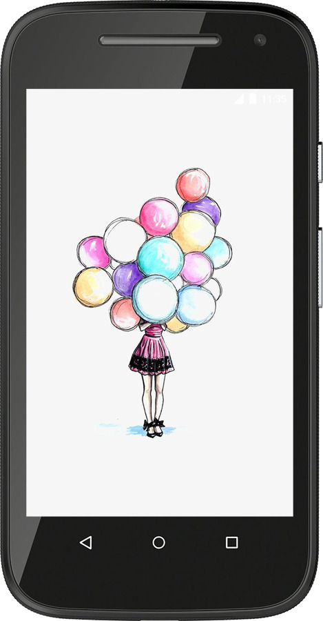 Силиконовый чехол Шарики для Motorola Moto E2 - 4387u-377 изображение 