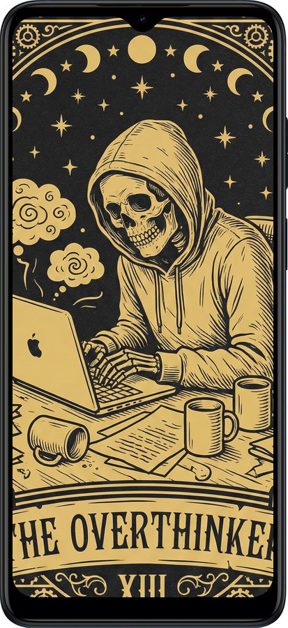 Силиконовый чехол The Overthinker для Motorola Moto E22 - 6774u-2974 изображение 