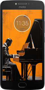 Силиконовый чехол Чехол для телефона Мужчина за Роялем для Motorola Moto E4 Plus - 5938u-1000 изображение 