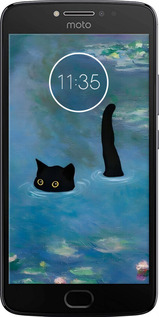 Силиконовый чехол С изображением кота и водяной лилии Monet для Motorola Moto E4 Plus - 6519u-1000 изображение 