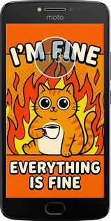 Силиконовый чехол Funny Cat для Motorola Moto E4 Plus - 6786u-1000 изображение 