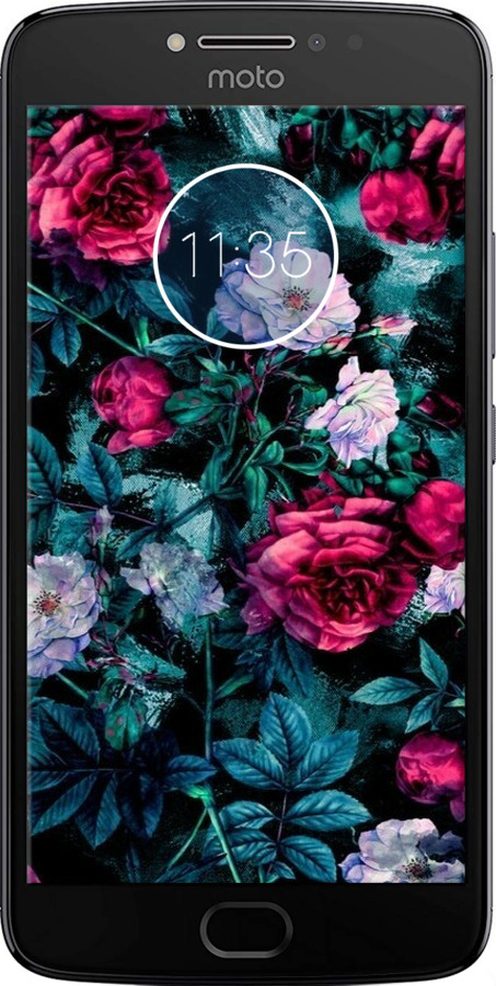 Силиконовый чехол Сад и розы для Motorola Moto E4 Plus - 6483u-1000 изображение 