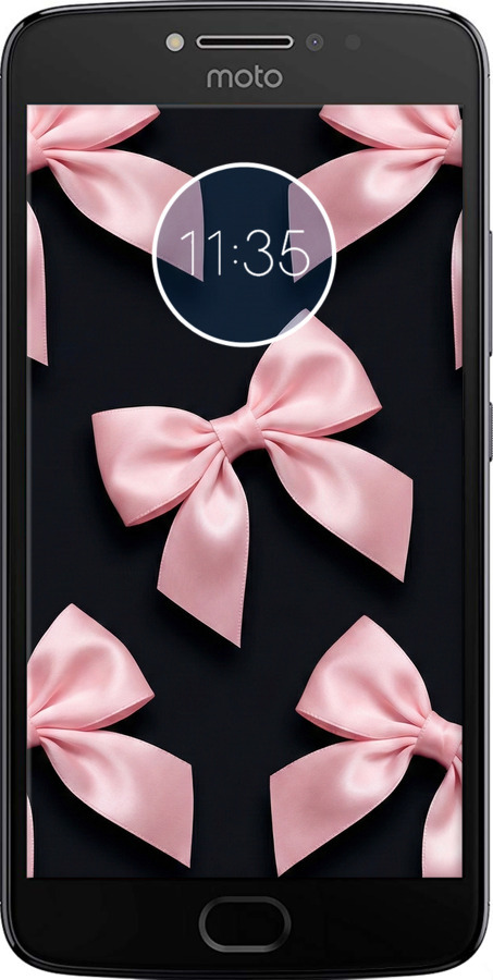 Силіконовий чехол Coquette Ribbons Dark Coquette для Motorola Moto E4 Plus - 6767u-1000 изображение 