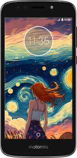 Силіконовий чехол Дівчина Арт для Motorola Moto E5 Play - 6325u-1429 изображение 