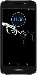 Силіконовий чехол Кішка для Motorola Moto E5 Play - 6505u-1429 изображение 
