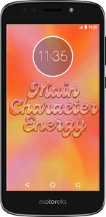 Силиконовый чехол Aura Gradient Main Character Energy Aesthetic Y2K для Motorola Moto E5 Play - 6783u-1429 изображение 