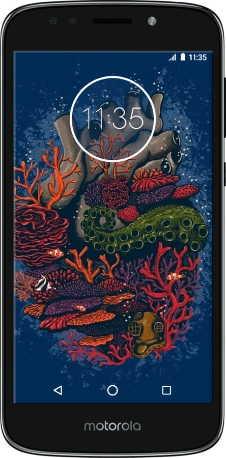 Силіконовий чехол Серце моря для Motorola Moto E5 Play - 6506u-1429 изображение 