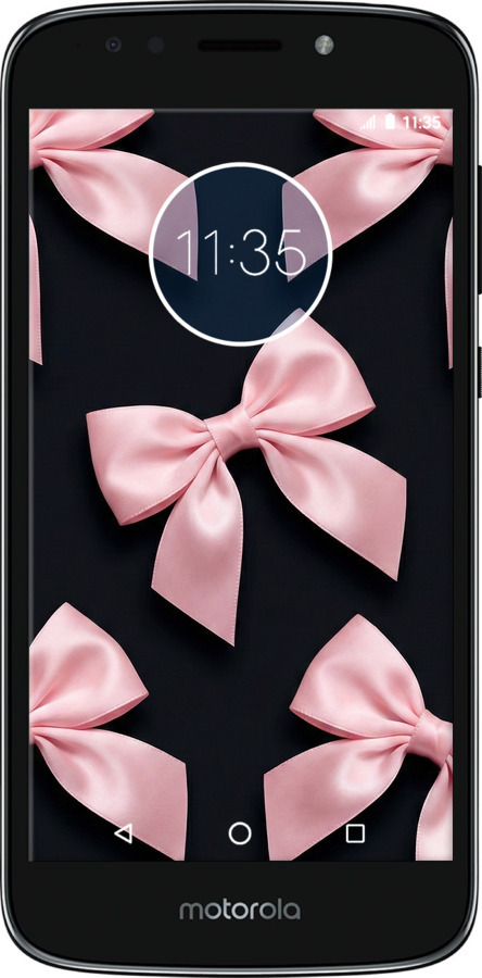 Силіконовий чехол Coquette Ribbons Dark Coquette для Motorola Moto E5 Play - 6767u-1429 изображение 
