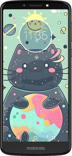 Силіконовий чехол Милый котик для Motorola Moto E5 Plus - 6364u-1412 изображение 