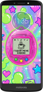 Силиконовый чехол Y2K Aesthetic Retro Pet: Годуй мене кавою для Motorola Moto E5 Plus - 6784u-1412 изображение 