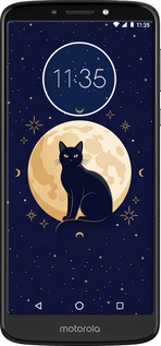Силиконовый чехол Cute Cat Celestial/Witchy для Motorola Moto E5 Plus - 6787u-1412 изображение 