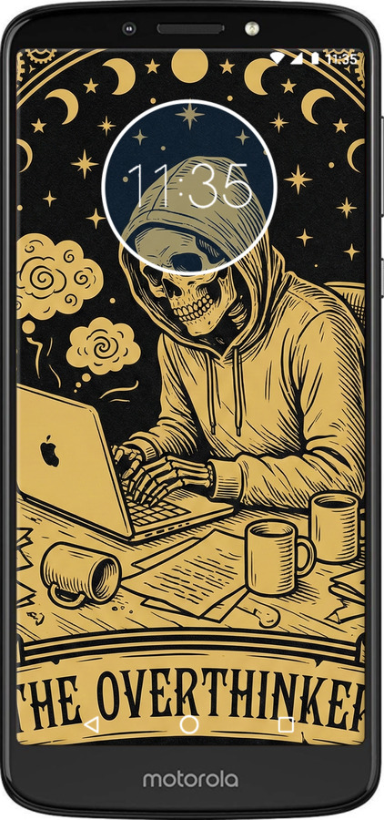 Силіконовий чехол The Overthinker для Motorola Moto E5 Plus - 6774u-1412 изображение 