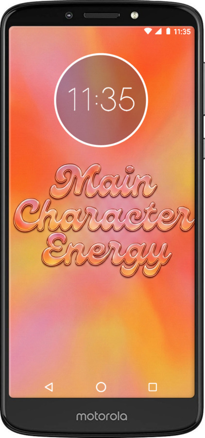 Силиконовый чехол Aura Gradient Main Character Energy Aesthetic Y2K для Motorola Moto E5 Plus - 6783u-1412 изображение 