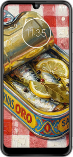 Силиконовый чехол Vintage Sardine Tin Phone для Motorola Moto E6 Plus - 6772u-1780 изображение 