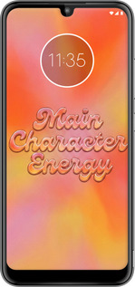 Силиконовый чехол Aura Gradient Main Character Energy Aesthetic Y2K для Motorola Moto E6 Plus - 6783u-1780 изображение 