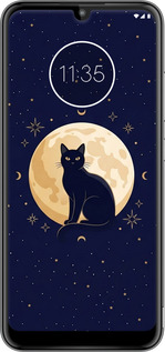 Силіконовий чехол Cute Cat Celestial/Witchy для Motorola Moto E6 Plus - 6787u-1780 изображение 