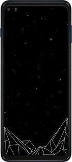 Силіконовий чехол Чорно білі абстрактні гори для Motorola Moto G Plus - 6437u-2202 изображение 