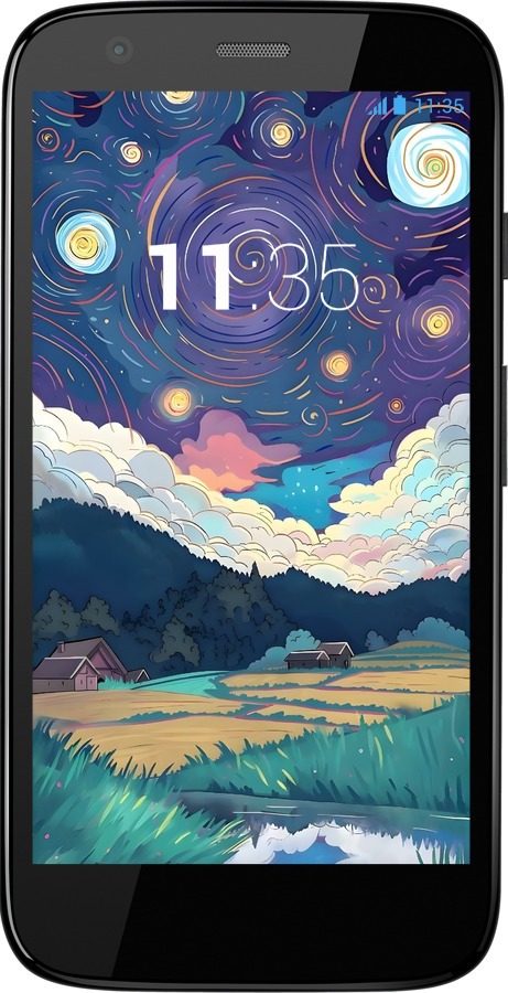 Силиконовый чехол Креативный арт для Motorola Moto G - 6322u-366 изображение 