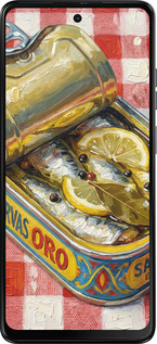 TPU чехол Vintage Sardine Tin Phone для Motorola Moto E14 - 6772b-3848 изображение 