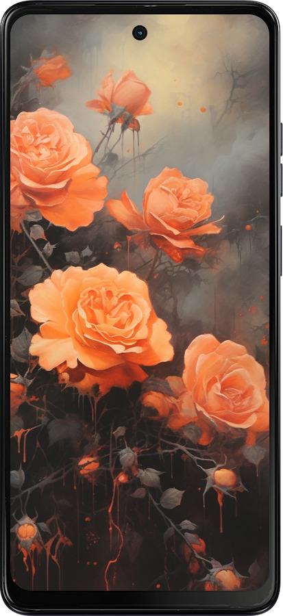TPU чехол Оранжеві троянди для Motorola Moto E14 - 5944b-3848 изображение 
