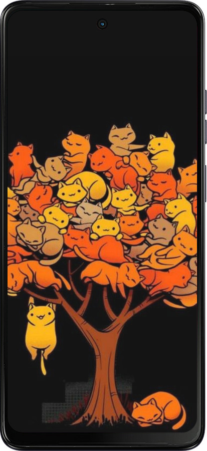 TPU чехол Дерево та котики для Motorola Moto G04 - 6516b-3747 изображение 