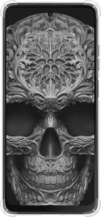 Силикон с усиленными углами чехол skull-ornament для Motorola Moto G24 - 4101sp-3659 изображение 