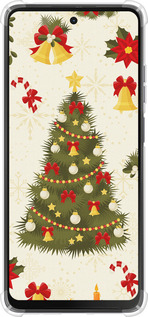Силикон с усиленными углами чехол Новогодняя елка для Motorola Moto G24 - 4198sp-3659 изображение 