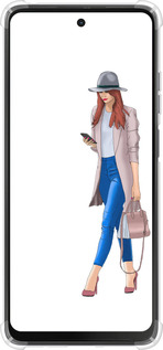 Силикон с усиленными углами чехол Девушка 1 для Motorola Moto G24 - 4751sp-3659 изображение 