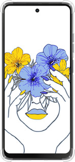 Силикон с усиленными углами чехол Девушка v4 для Motorola Moto G24 - 5276sp-3659 изображение 