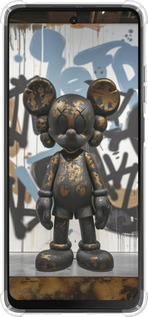 Силикон с усиленными углами чехол Bronze kaws v2 для Motorola Moto G24 - 6098sp-3659 изображение 