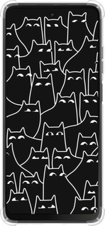 Силикон с усиленными углами чехол С изображением кошек для Motorola Moto G24 - 6470sp-3659 изображение 