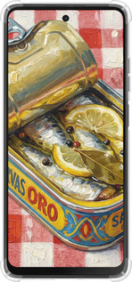 Силикон с усиленными углами чехол Vintage Sardine Tin Phone для Motorola Moto G24 - 6772sp-3659 изображение 