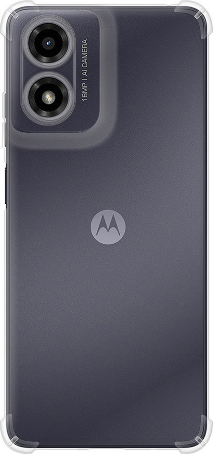 Силикон с усиленными углами чехол Прозрачный для Motorola Moto G24 - 5636sp-3659 изображение 
