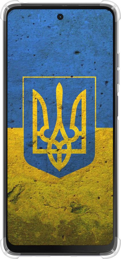 Силикон с усиленными углами чехол Флаг и герб Украины 2 для Motorola Moto G24 - 378sp-3659 изображение 