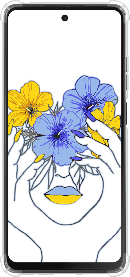 Силикон с усиленными углами чехол Девушка v4 для Motorola Moto G24 - 5276sp-3659 изображение 