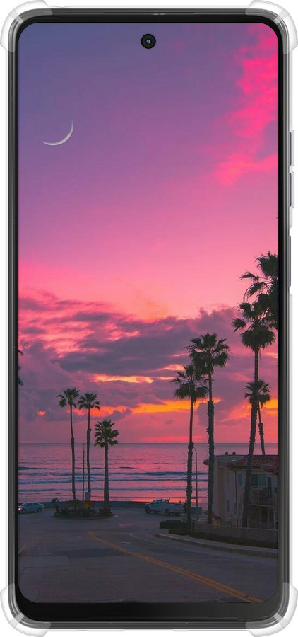 Силикон с усиленными углами чехол Пальмы для Motorola Moto G24 - 5873sp-3659 изображение 