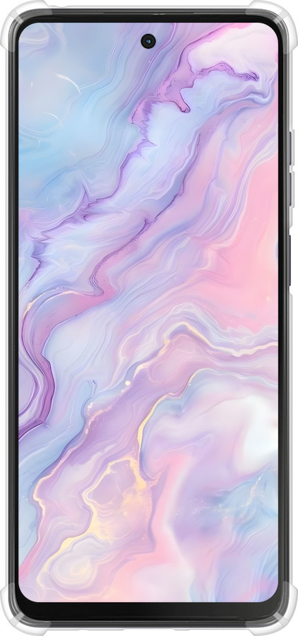 Силикон с усиленными углами чехол Нежный мрамор для Motorola Moto G24 - 6310sp-3659 изображение 