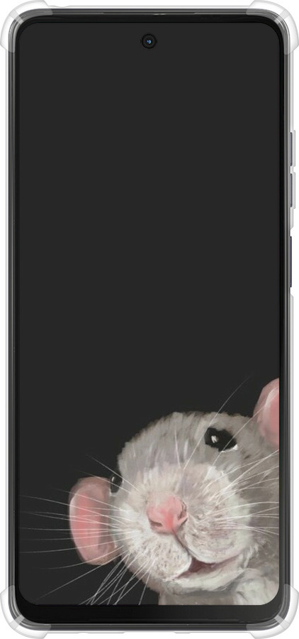Силикон с усиленными углами чехол The Peeking Rat для Motorola Moto G24 - 6442sp-3659 изображение 
