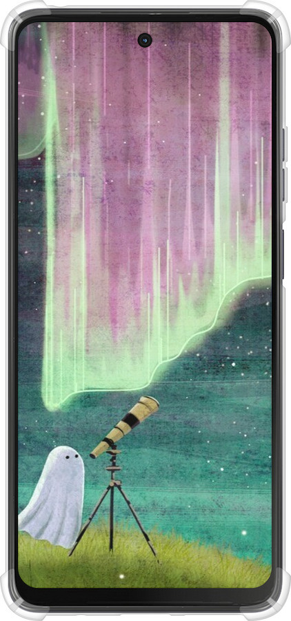 Силикон с усиленными углами чехол Привидение и звезды для Motorola Moto G24 - 6443sp-3659 изображение 