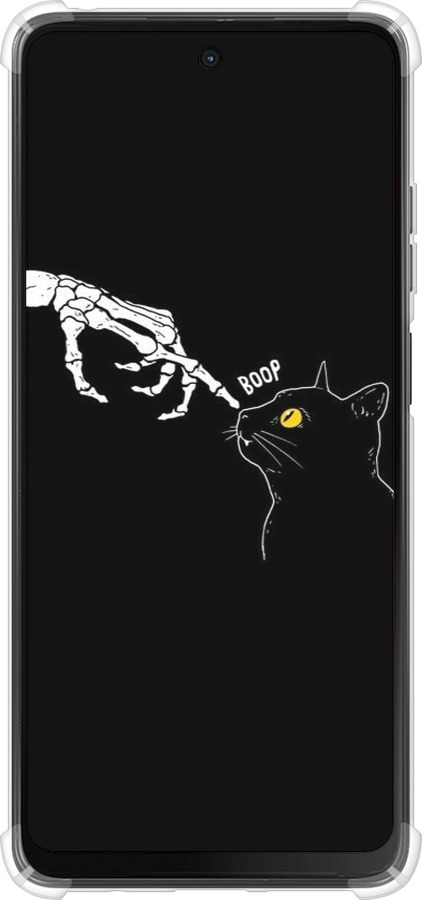 Силикон с усиленными углами чехол Кошка для Motorola Moto G24 - 6505sp-3659 изображение 