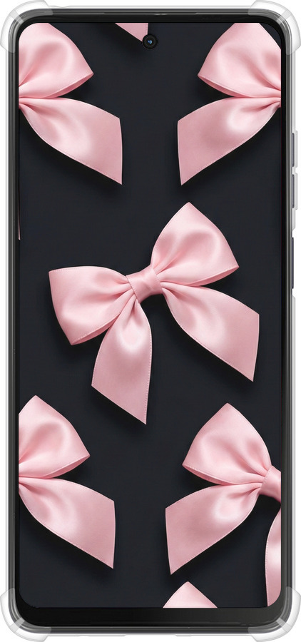 Силикон с усиленными углами чехол Coquette Ribbons Dark Coquette для Motorola Moto G24 - 6767sp-3659 изображение 
