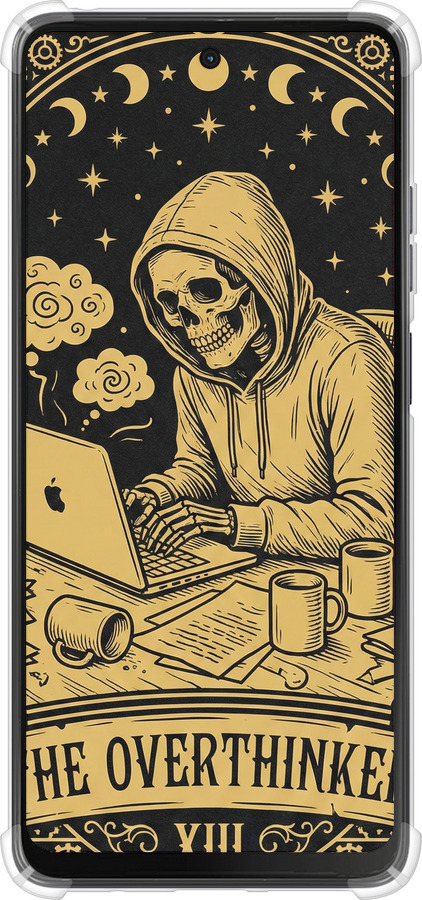 Силикон с усиленными углами чехол The Overthinker для Motorola Moto G24 - 6774sp-3659 изображение 