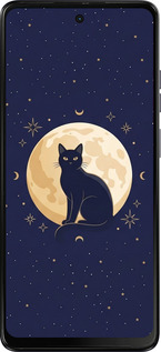 Силіконовий чехол Cute Cat Celestial/Witchy для Motorola Moto G04 - 6787u-3747 изображение 