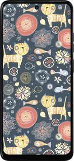 Силиконовый чехол Котята v4 для Motorola Moto E15 - 1224u-4147 изображение 