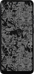 Силіконовий чехол Чорно-сірий стікер бомбінг для Motorola Moto E15 - 2432u-4147 изображение 