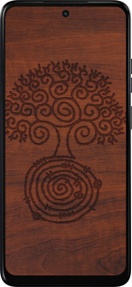Силиконовый чехол Узор дерева для Motorola Moto E15 - 4119u-4147 изображение 