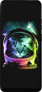 Силиконовый чехол Кот-астронавт для Motorola Moto E15 - 4154u-4147 изображение 