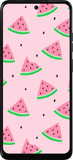 Силиконовый чехол Розовый арбуз для Motorola Moto G05 - 4314u-3949 изображение 